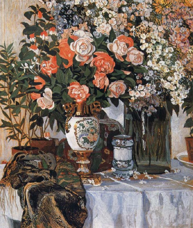 Alexander Yakovlevich GOLOVIN Rose and China Germany oil painting art
